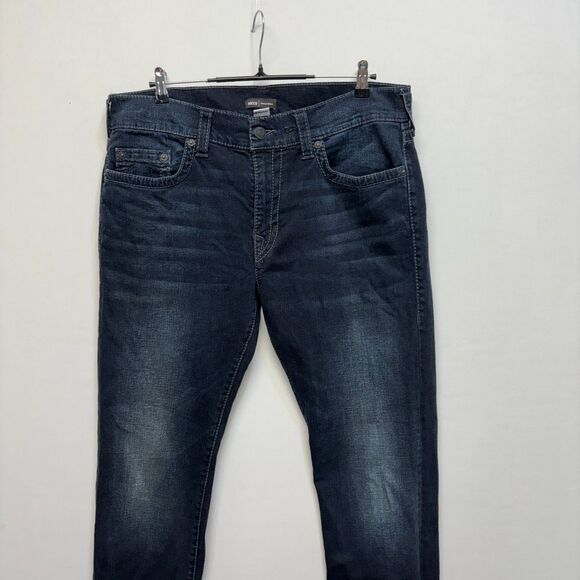 True Religion Men Rocco Relaxed Skinny Jeans Size 36 36x33 Blue Denim C068 -24 - Picture 16 of 16